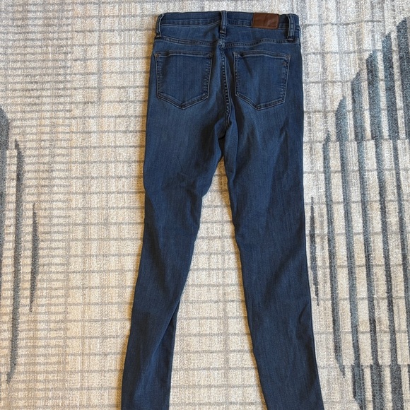 Madewell 10” High Rise Dark Blue Skinny Jeans - Picture 8 of 13